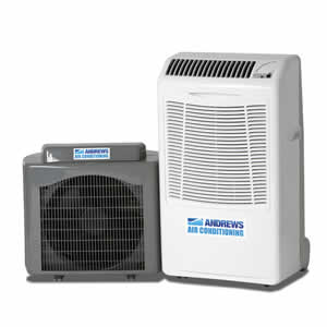 PAC 14 portable air conditioner 4kW Angle View