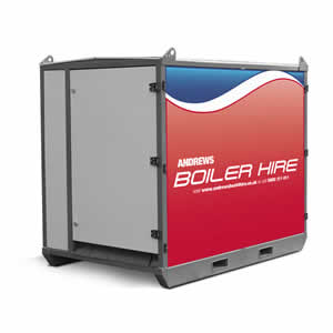 100kW packaged boiler Angle View