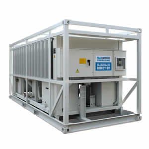 375kW fluid chiller Angle View