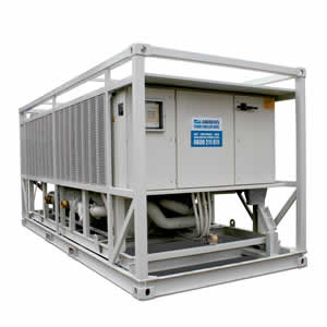 750kW fluid chiller Angle View