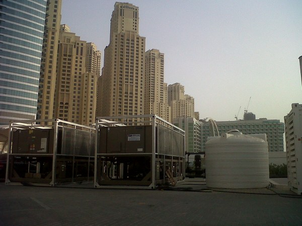 4-chiller-abr-marina_600x450 Andrews Sykes climate rental cools a Newly opened Exclusive Beach club on the JBR Walk in Dubai Marina. We have successfully taken them through the hot humid months to a point when they have now opened the beach club.