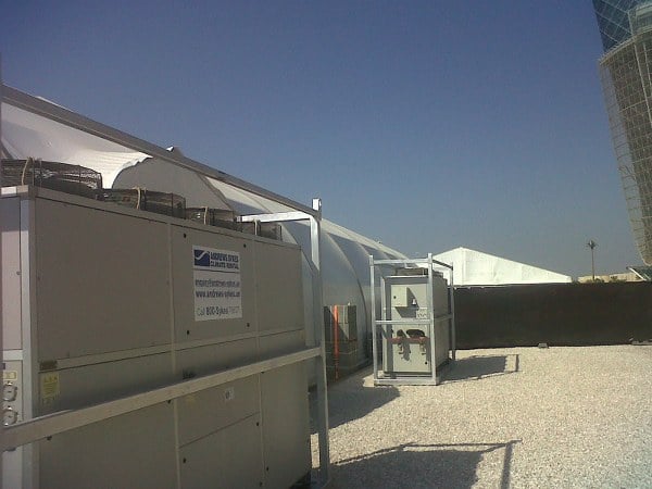 Exhibition Cooling in Abu Dhabi by Andrews Sykes Climate Rental