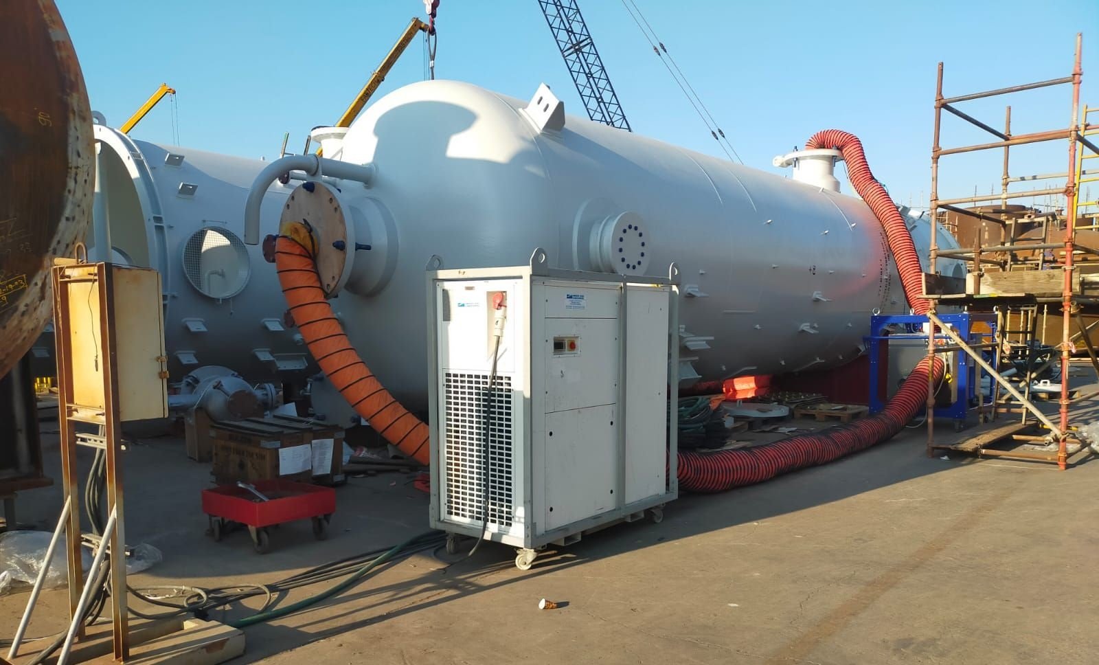 Taking the pressure off clients with our tank drying expertise!